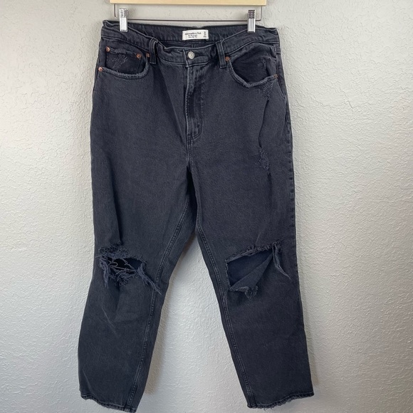 Abercrombie & Fitch The 90's Straight‎ Ultra High Rise Jeans Size 14/32 - Picture 1 of 7